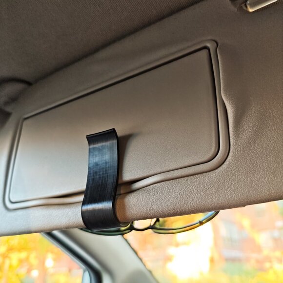 Car Sun Visor Glasses Holder Clip Sun glass & Ticket Organizer Any Vehicle - Picture 5 of 9